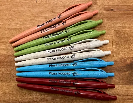Piusa Koopad pastapliiatsid mitmes värvitoonis